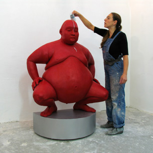 Schüttung im Atelier (2008)