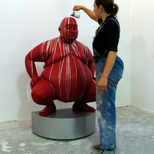 Schüttung im Atelier (2008)